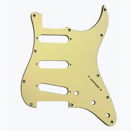 SSS 3 ply 11 holes Stratocaster Vintage Cream Pickguard