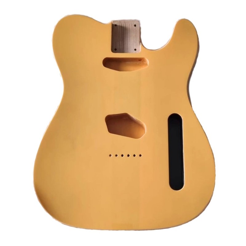 Corps Telecaster Butterscotch Blonde et double binding, Alder 3 pièces