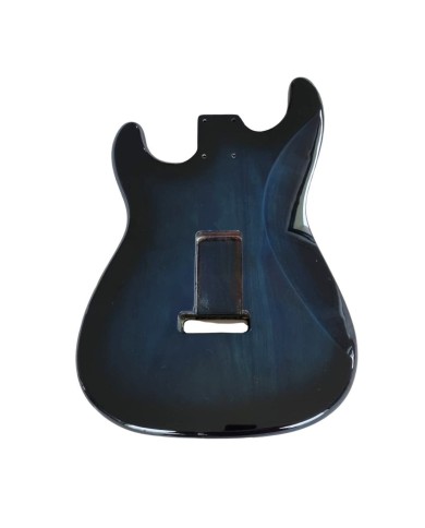Stratocaster-Korpus Blue Burst, SSS aus 3-teiliger Esche