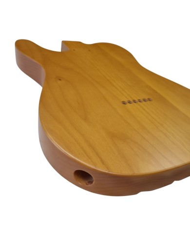 Alder Telecaster Body 3-piece, natural wood finish double binding,