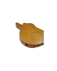 Alder Telecaster Body 3-piece, natural wood finish double binding,