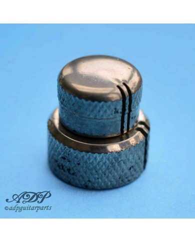 Sandberg Double-Stack-Knopf, Nickel Aged