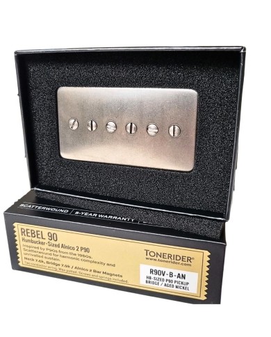 P90 Rebel Bridge Nickel Aged | Humbuckerformat | ADP Guitar Parts