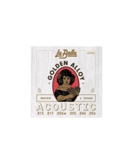 La Bella Golden Alloy Wound Medium Saiten für Akustikgitarre