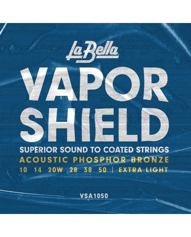 La Bella Vapor Shield Series Extra Light Phosphorbronze-Saiten für Akustikgitarre