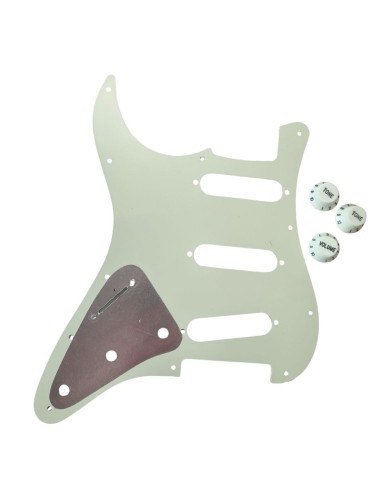 Pickguard Stratocaster SSS mint green 3-ply – Vintage 62