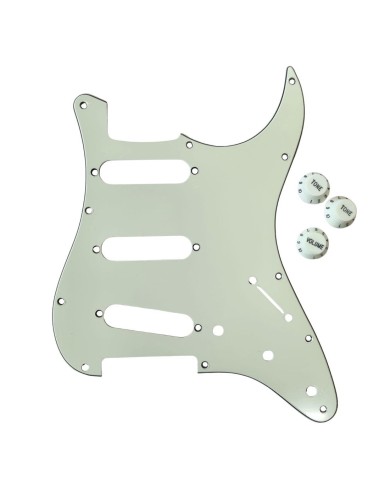 Pickguard Stratocaster SSS mint green 3 plis – Vintage 62