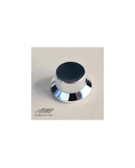 3 Chrome Metal Stratocaster Hat Knobs