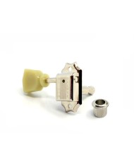 Vintage Kluson Mechaniken 3+3, Nickel, Tulpenknöpfe, einfacher Ring