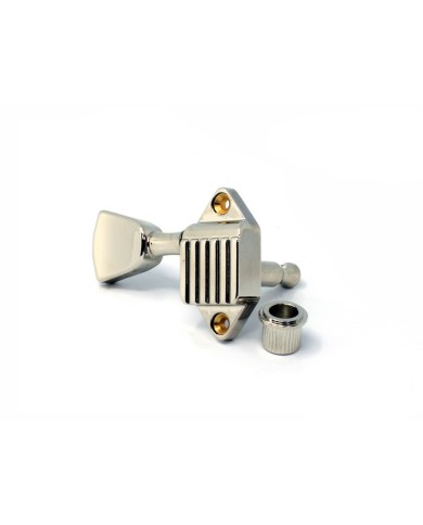 Waffleback 3+3 Kluson Nickel Tuners 18:1 Keystone Metal buton