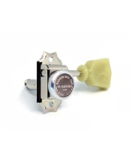 Arretierbare Magnum Vintage Gotoh Mechaniken, Nickel, 3+3, SD90 MG-T, Tulpenflügel