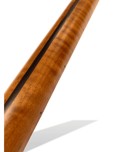 Manche de guitare électrique Telecaster 1 Pièce en érable flammé et vernis satin