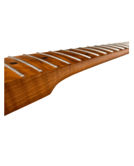 Manche de guitare électrique Telecaster 1 Pièce en érable flammé et vernis satin