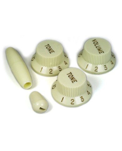 Stratocaster-Knopfset Mintgrün Vintage