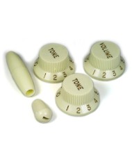 Stratocaster-Knopfset Mintgrün Vintage