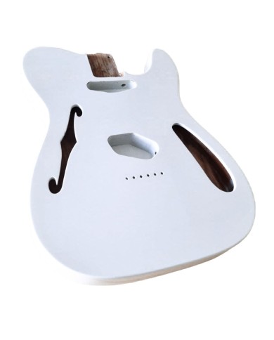 Corps Tele Thinline en frêne, Olympic White