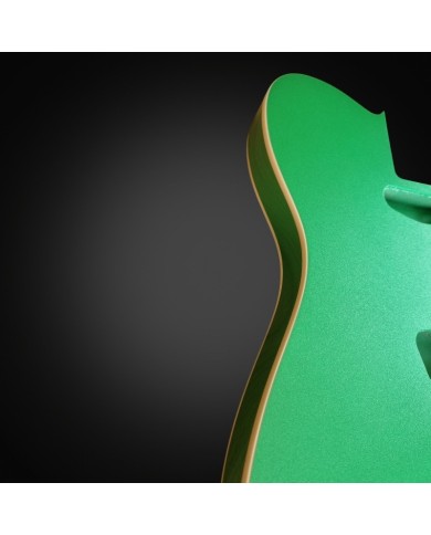 Corps Telecaster Metallic Green Double Binding