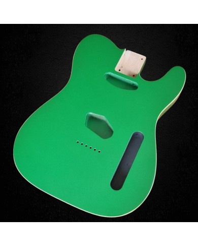 Metallic Green Double Binding Telecaster Body Alder