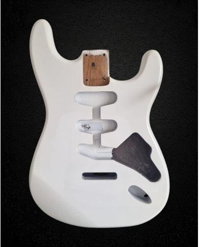 Corps Stratocaster Pearl White SSS  – Frêne