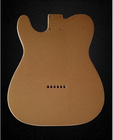 Sparkle Gold Double Binding Telecaster Body – 3-Piece Alder