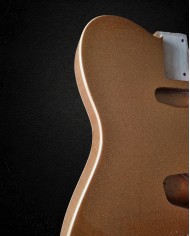 Telecaster-Korpus Sparkle Gold Double Binding, Erle