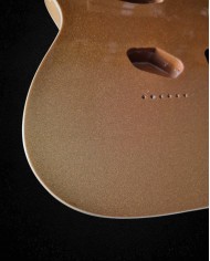 Telecaster-Korpus Sparkle Gold Double Binding, Erle
