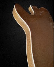 Telecaster-Korpus Sparkle Gold Double Binding, Erle