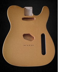 Telecaster-Korpus Sparkle Gold Double Binding, Erle