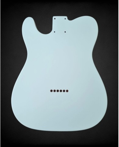 Corps Telecaster Sonic Blue Nitro HS – Aulne, Humbucker Manche