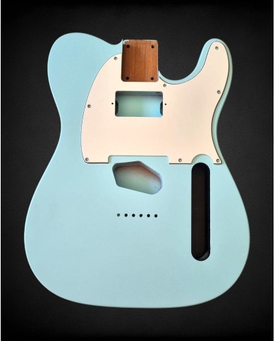 Corps Telecaster Sonic Blue Nitro HS – Aulne, Humbucker Manche