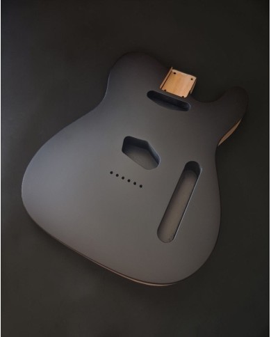 Corps Telecaster Noir Satin Nitro – Aulne