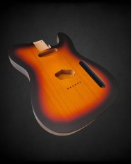 Corps Telecaster 3-Tone Sunburst Satin Nitro – Aulne