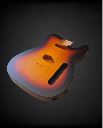 3-Tone Sunburst Satin Nitro Telecaster Body – Alder