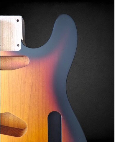 3-Tone Sunburst Satin Nitro Telecaster Body – Alder