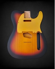 Corps Telecaster 3-Tone Sunburst Satin Nitro – Aulne
