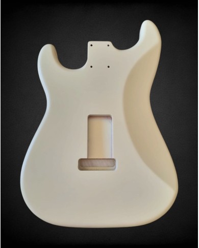 Stratocaster Korpus Vintage White Satin Nitro aus Erle