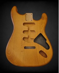 Corps Stratocaster Natural Wood Satin Nitro - Aulne SSS