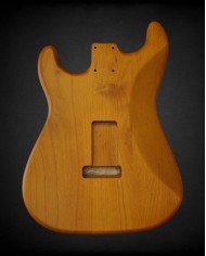 Natural Wood Satin Nitro Stratocaster Body – Alder SSS