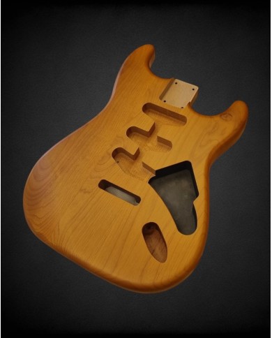 Corps Stratocaster Natural Wood Satin Nitro - Aulne SSS