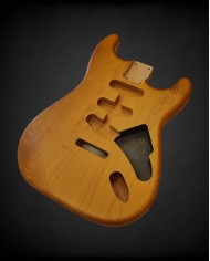 Natural Wood Satin Nitro Stratocaster Body – Alder SSS