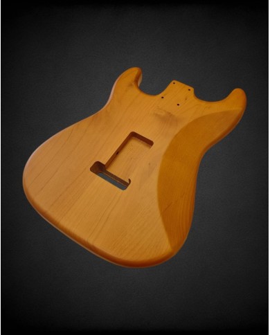Corps Stratocaster Natural Wood Satin Nitro - Aulne SSS