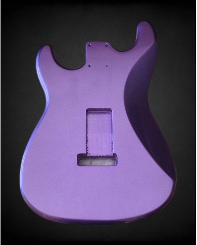 Stratocaster Korpus Metallic Violett Poly, Erle SSS