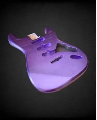 Stratocaster Korpus Metallic Violett Poly, Erle SSS