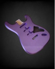 Stratocaster Korpus Metallic Violett Poly, Erle SSS