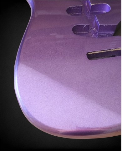 Stratocaster Korpus Metallic Violett Poly, Erle SSS
