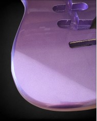 Stratocaster Korpus Metallic Violett Poly, Erle SSS