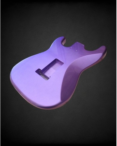 Stratocaster Korpus Metallic Violett Poly, Erle SSS