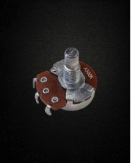 Potentiomètre Alpha audio (log) 500 Ko Alpha axe plein 6mm filetage métrique 8 mm