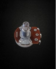 500 Ko Alpha Pot audio (log), Solid shaft 6mm, metric theard 8 mm