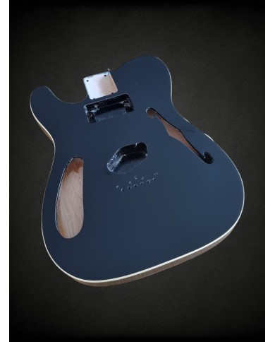 Corps Telecaster gaucher Black, micros HS